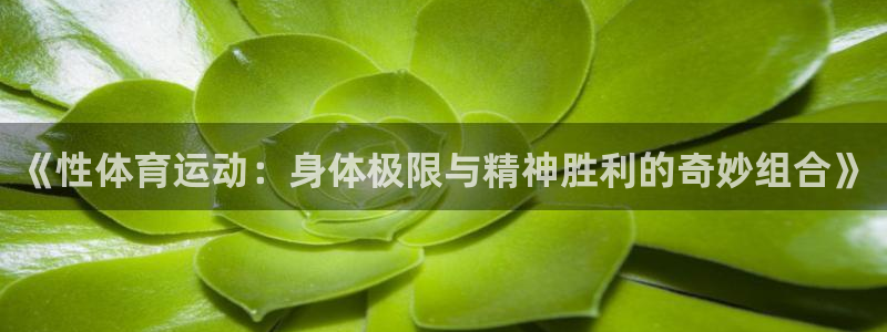 利记官网下载招商电话号码：《性体育运动：身体极限与精神胜利的